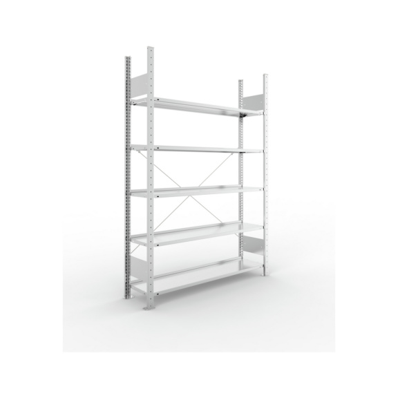 Büro-Steckregale S3 verzinkt, einzeilig - S3 Büro Steck GR 1850x1250x300 verzinkt