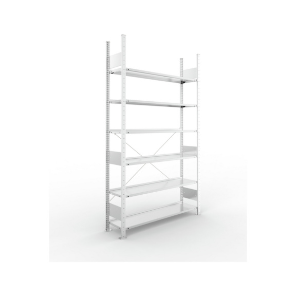 Büro-Steckregale S3 verzinkt, einzeilig - S3 Büro Steck GR 2200x1250x300 verzinkt