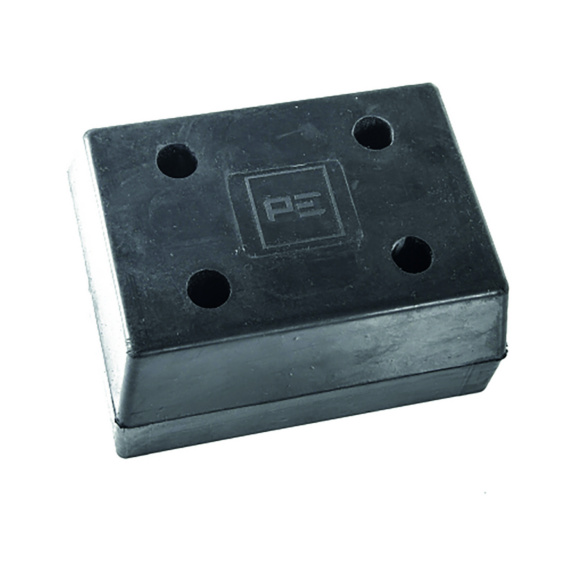 AMORTIGUADOR DE PARAGOLPES RECTANGULAR DE 4 ORIFICIOS - BUMPER BUFFER 167X128X78 MM 4 HOLES