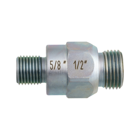 Adapter zum VK2865:K2894erbinden von Maschinen oder Aufnahmesystemen und der RECA-Staubabsaugung - diadrill Adapter 1/2" auf 5/8" für Staubabsaugung