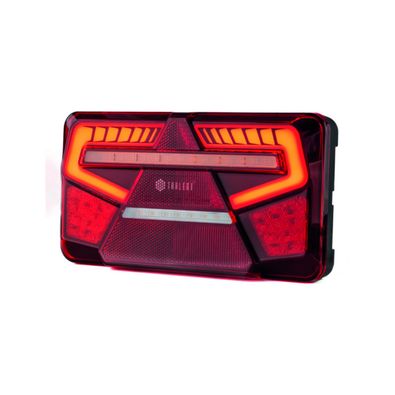 FULL LED REAR TRAILER LIGHT WITH AUX AND 7 PIN CONNECTOR FOR NUMBER PLATE AND MARKER LIGHTS - 1