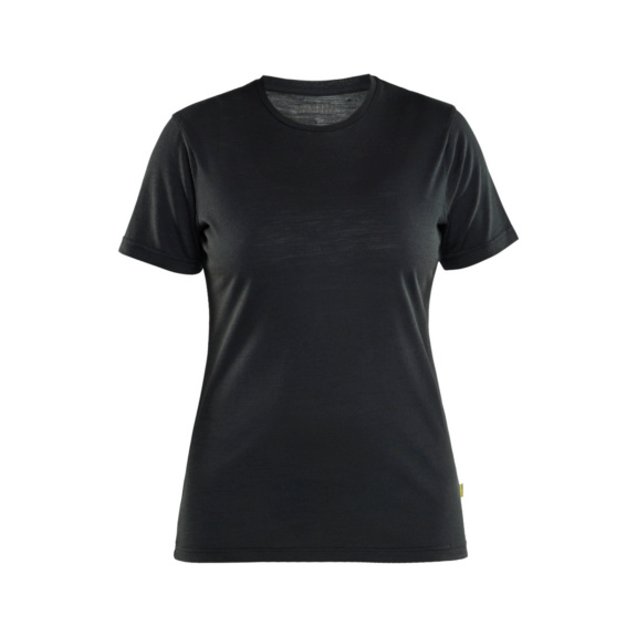 Damen T-Shirt Merino 3537 1743 - Damen Merino T-Shirt Schwarz 3537 1743 9900 XL