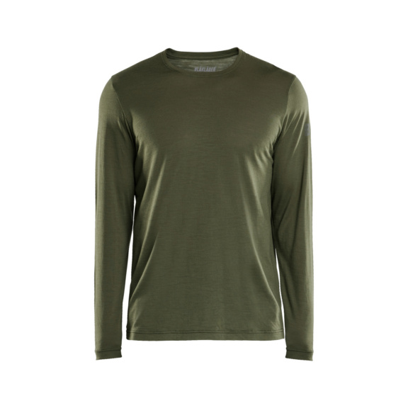 Langarmshirt Merino 3538 1743 - Merino Langarmshirt Waldgr&uuml;n 3538 1743 4209 XL