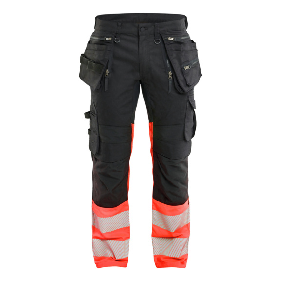 High Vis Hose Stretch 1130 1149  - High Vis Hose Stretch Schwarz/High Vis Rot 1130 1149 9955 C154