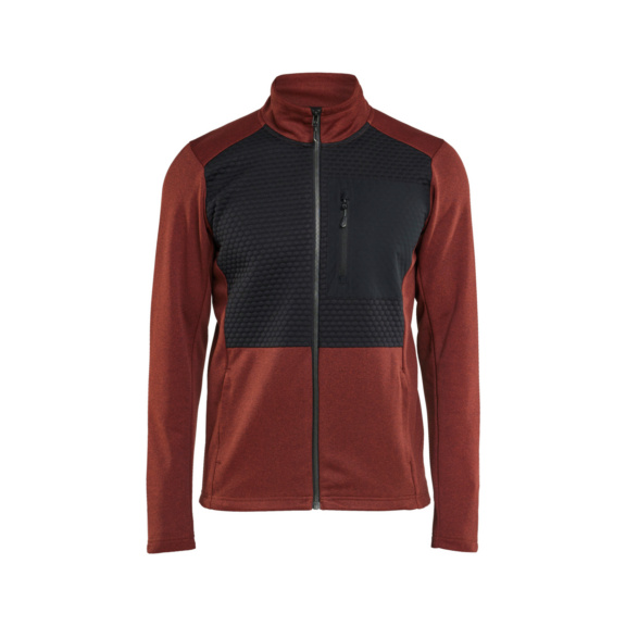 Sweatshirt mit Rei&szlig;verschluss 3548 2533 - Sweatshirt mit Rei&szlig;verschluss Rostrot/Schwarz 3548 2533 5999 L
