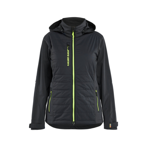 Damen Hybrid Jacke 4733 2513 - Damen Hybrid Jacke Schwarz/Gelb 4733 2513 9933 XS