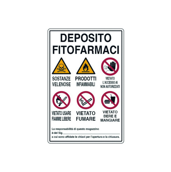 SE&Ntilde;ALIZACI&Oacute;N DE ALMACENAMIENTO DE PRODUCTOS DE PROTECCI&Oacute;N DE PLANTAS - 