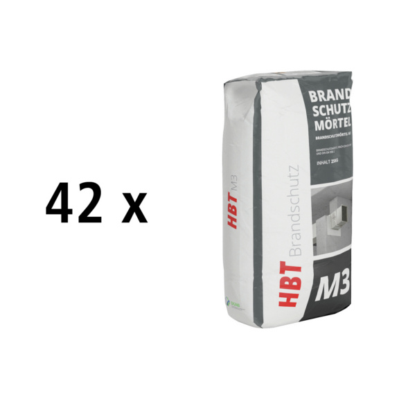 BS-Mörtel M3 Palettenaktion 42x 25kg - Brandschutzmörtel M3 Palettenaktion 42 Sack á 25kg
