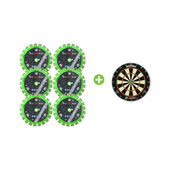 diaflex RS10A Ø350 + winmau Dartscheibe