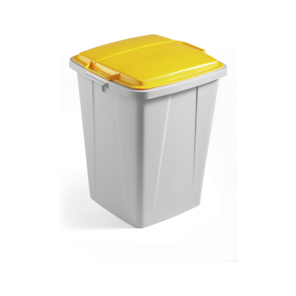 <br/>Abfallbeh&auml;lter 90L - Abfallbeh&auml;lter mit gelbem Deckel; Fassungsverm&ouml;gen 90 Liter