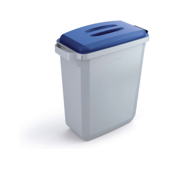 Abfallbeh&auml;lter 60L - Abfallbeh&auml;lter mit blauem Deckel; Fassungsverm&ouml;gen 60 Liter