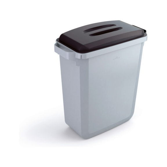 Abfallbeh&auml;lter 60L - Abfallbeh&auml;lter mit schwarzem Deckel; Fassungsverm&ouml;gen 60 Liter