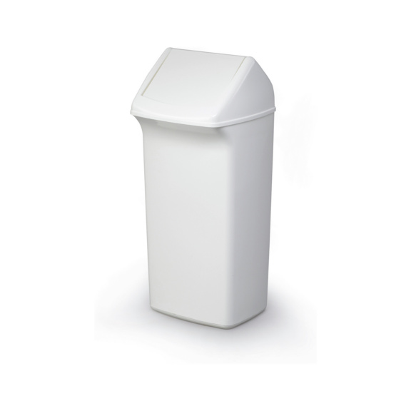 Abfallbeh&auml;lter 40L - Abfallbeh&auml;lter mit wei&szlig;em Schwingdeckel; Fassungsverm&ouml;gen 40 Liter