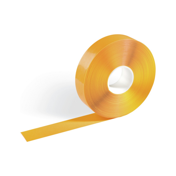Bodenmarkierungsbänder 50/05 permanent & staplergeeignet - Bodenmarkierungsband selbstklebend gelb; Breite 50 mm; Stärke 0,5 mm