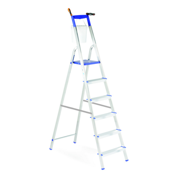 ESCALERA DE ACCESO POR UN LADO CON ESTRUCTURA EN A Y PASAMANOS - 5-STEP SINGLE-SIDED A-FRAME LADDER