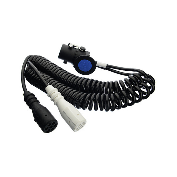 Biespiral el&eacute;ctrica de 15p de7p tipo N/S 24v - Adaptador de cable en espiral de 15 pines a 2 x 7 pines