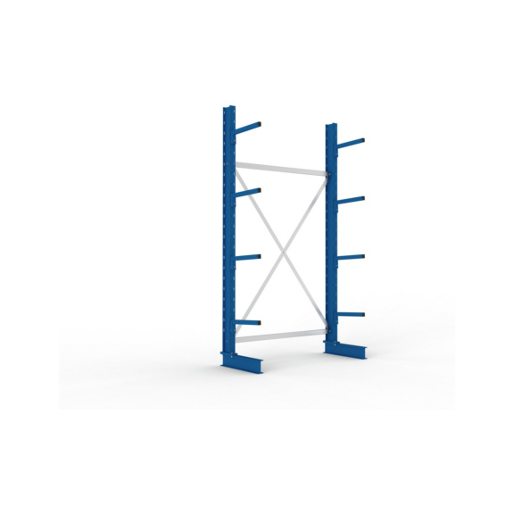 Kragarmregale MS einseitig - Kragarm-Grundregal MS Light einseitig 2500x1300x400 mm (HxBxT) RAL 5010