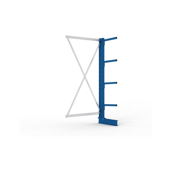 Kragarmregale MS einseitig - Kragarm-Anbauregal MS Light einseitig 2000x1000x400 mm (HxBxT) RAL 5010