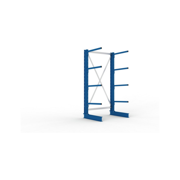 Kragarmregale MS einseitig - Kragarm-Grundregal MS Light einseitig 2000x1000x600 mm (HxBxT) RAL 5010