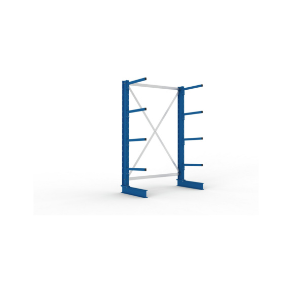 Kragarmregale MS einseitig - Kragarm-Grundregal MS Light einseitig 2000x1300x500 mm (HxBxT) RAL 5010