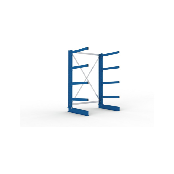 Kragarmregale MS einseitig - Kragarm-Grundregal MS Medium einseitig 2000x1300x800 mm (HxBxT) RAL 5010