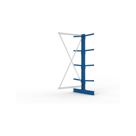 Kragarmregale MS doppelseitig - Kragarm-Anbauregal MS Light doppelseitig 2000x1000x800 mm (HxBxT) RAL 5010