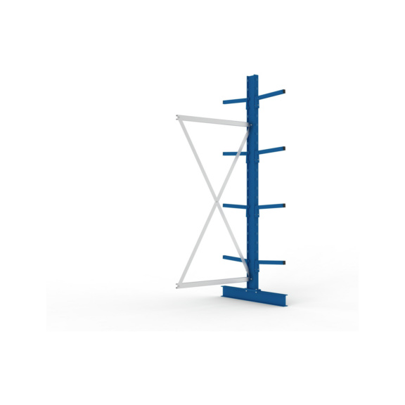 Kragarmregale MS doppelseitig - Kragarm-Anbauregal MS Light doppelseitig 2500x1000x800 mm (HxBxT) RAL 5010