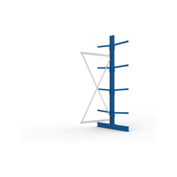 Kragarmregale MS doppelseitig - Kragarm-Anbauregal MS Light doppelseitig 2500x1000x1000 mm (HxBxT) RAL 5010