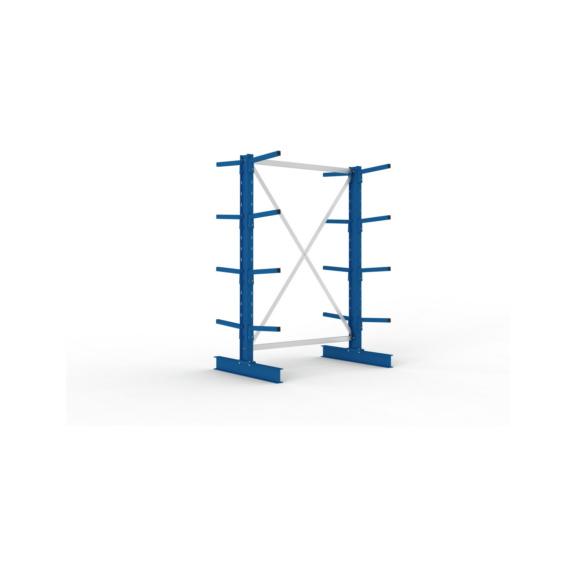 Kragarmregale MS doppelseitig - Kragarm-Grundregal MS Light doppelseitig 2000x1300x800 mm (HxBxT) RAL 5010