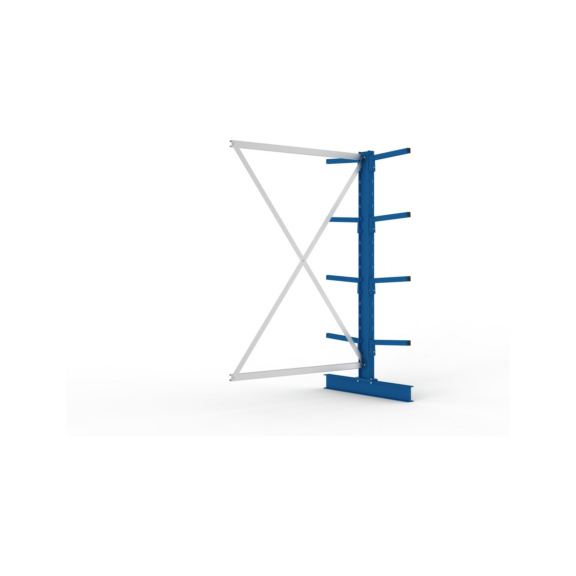 Kragarmregale MS doppelseitig - Kragarm-Anbauregal MS Light doppelseitig 2000x1300x800 mm (HxBxT) RAL 5010