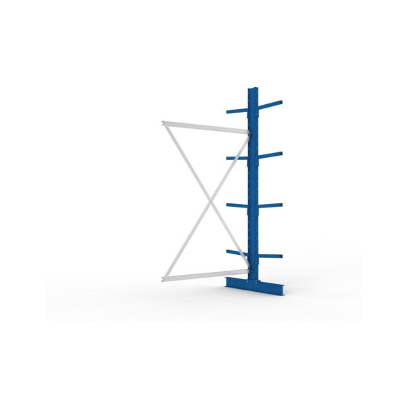 Kragarmregale MS doppelseitig - Kragarm-Anbauregal MS Light doppelseitig 2500x1300x800 mm (HxBxT) RAL 5010