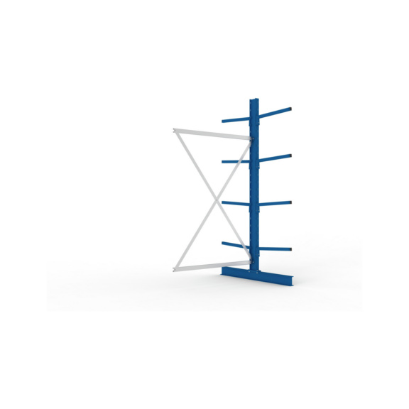 Kragarmregale MS doppelseitig - Kragarm-Anbauregal MS Light doppelseitig 2500x1300x1200 mm (HxBxT) RAL 5010
