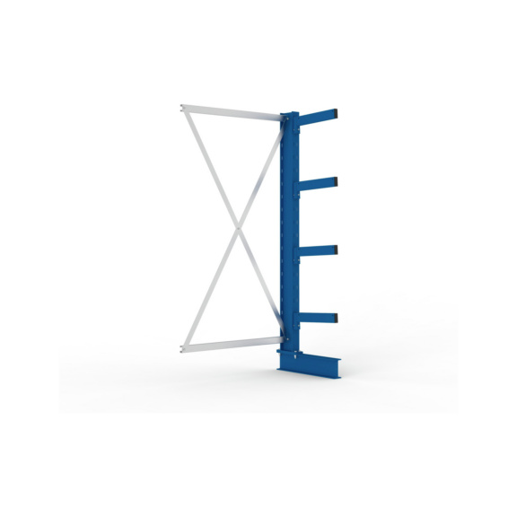 Kragarmregale MS einseitig - Kragarm-Anbauregal MS Medium einseitig 2000x1000x400 mm (HxBxT) RAL 5010
