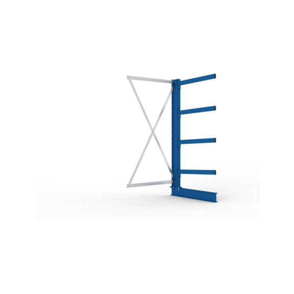 Kragarmregale MS einseitig - Kragarm-Anbauregal MS Medium einseitig 2000x1000x800 mm (HxBxT) RAL 5010