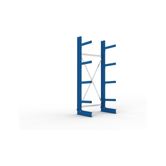 Kragarmregale MS einseitig - Kragarm-Grundregal MS Medium einseitig 2500x1000x500 mm (HxBxT) RAL 5010