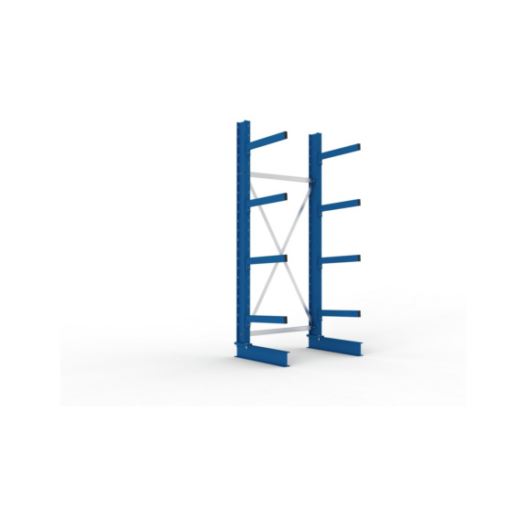 Kragarmregale MS einseitig - Kragarm-Grundregal MS Medium einseitig 2500x1000x600 mm (HxBxT) RAL 5010