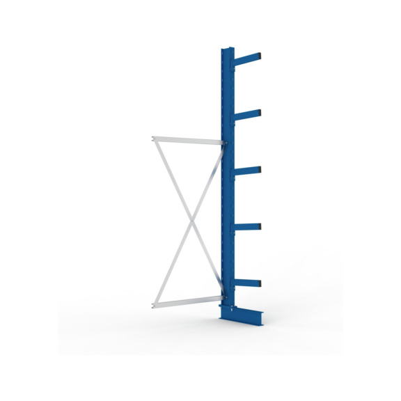 Kragarmregale MS einseitig - Kragarm-Anbauregal MS Medium einseitig 3000x1000x400 mm (HxBxT) RAL 5010