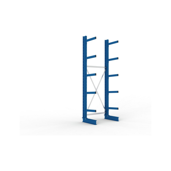 Kragarmregale MS einseitig - Kragarm-Grundregal MS Medium einseitig 3000x1000x500 mm (HxBxT) RAL 5010