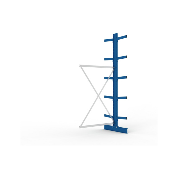 Kragarmregale MS doppelseitig - Kragarm-Anbauregal MS Medium doppelseitig 3000x1300x800 mm (HxBxT) RAL 5010