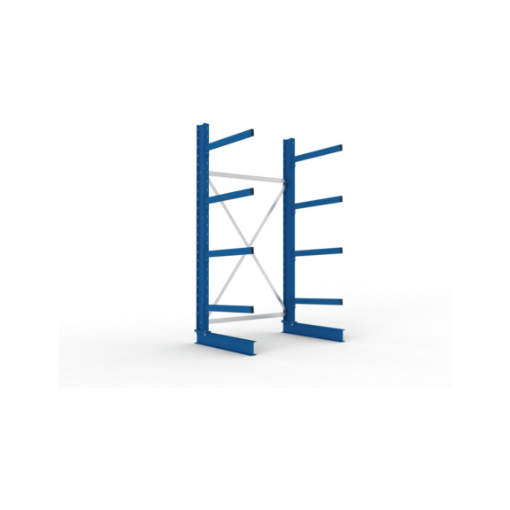 Kragarmregale MS einseitig - Kragarm-Grundregal MS Medium einseitig 2500x1300x800 mm (HxBxT) RAL 5010