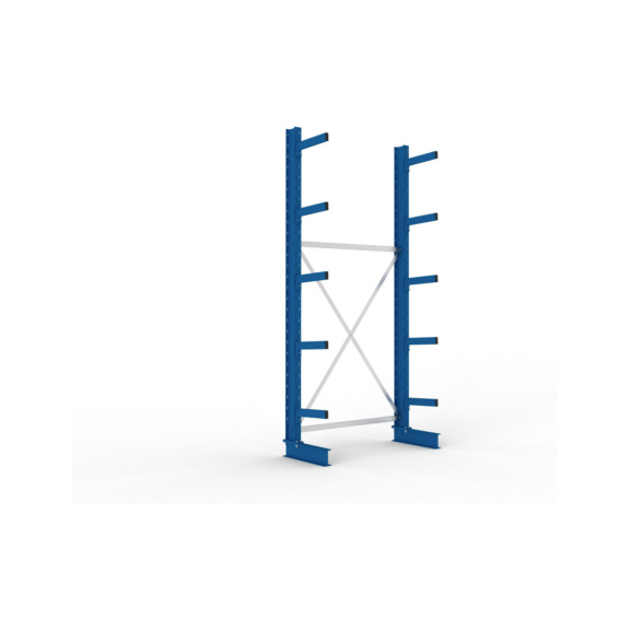 Kragarmregale MS einseitig - Kragarm-Grundregal MS Medium einseitig 3000x1300x400 mm (HxBxT) RAL 5010