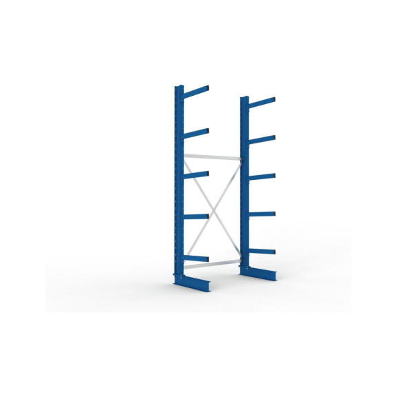 Kragarmregale MS einseitig - Kragarm-Grundregal MS Medium einseitig 3000x1300x600 mm (HxBxT) RAL 5010