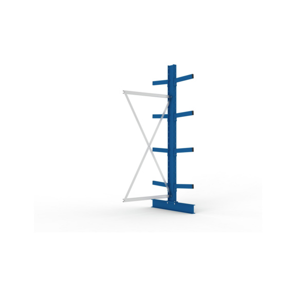 Kragarmregale MS doppelseitig - Kragarm-Anbauregal MS Medium doppelseitig 2500x1000x800 mm (HxBxT) RAL 5010