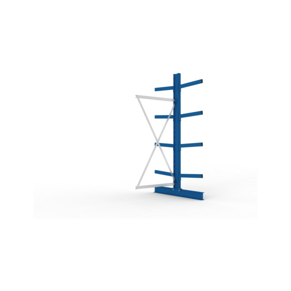 Kragarmregale MS doppelseitig - Kragarm-Anbauregal MS Medium doppelseitig 2500x1000x1200 mm (HxBxT) RAL 5010
