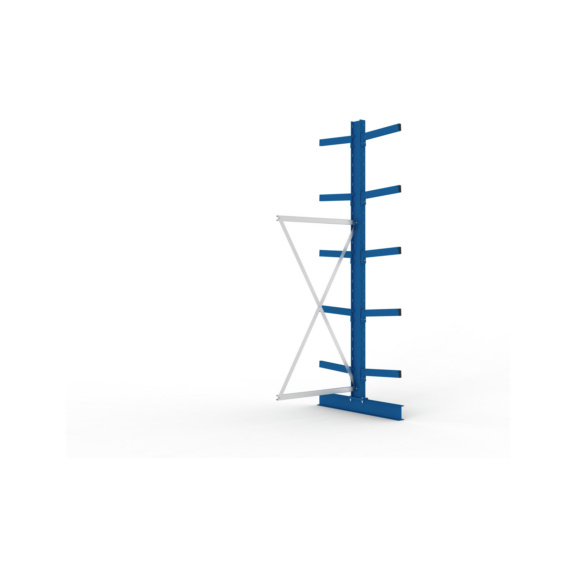 Kragarmregale MS doppelseitig - Kragarm-Anbauregal MS Medium doppelseitig 3000x1000x1000 mm (HxBxT) RAL 5010