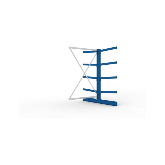 Kragarmregale MS doppelseitig - Kragarm-Anbauregal MS Medium doppelseitig 2000x1300x1600 mm (HxBxT) RAL 5010