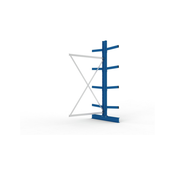 Kragarmregale MS doppelseitig - Kragarm-Anbauregal MS Medium doppelseitig 2500x1300x1000 mm (HxBxT) RAL 5010