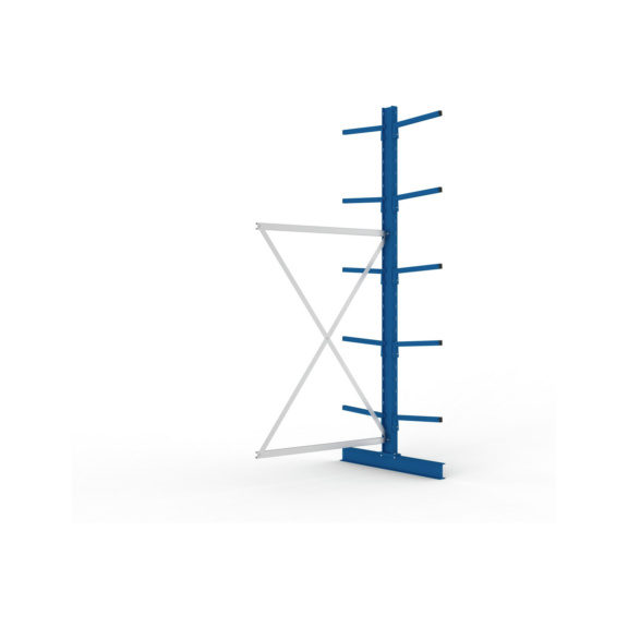 Kragarmregale MS doppelseitig - Kragarm-Anbauregal MS Light doppelseitig 3000x1300x1000 mm (HxBxT) RAL 5010