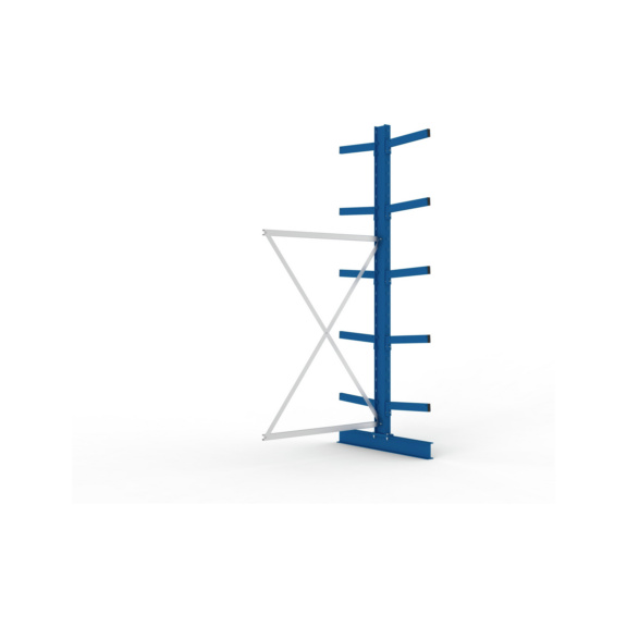 Kragarmregale MS doppelseitig - Kragarm-Anbauregal MS Medium doppelseitig 3000x1300x1000 mm (HxBxT) RAL 5010