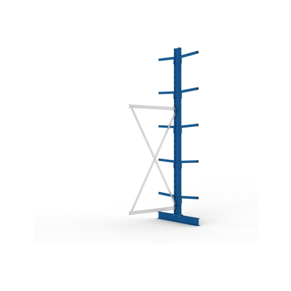 Kragarmregale MS doppelseitig - Kragarm-Anbauregal MS Light doppelseitig 3000x1000x800 mm (HxBxT) RAL 5010